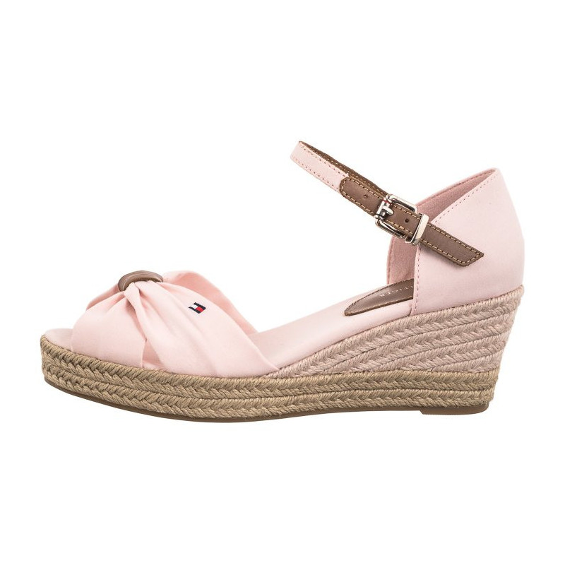 Tommy Hilfiger Basic Open Toe Mid Wedge Whimsy Pink FW0FW04785 TJQ (TH1078-b) kingad