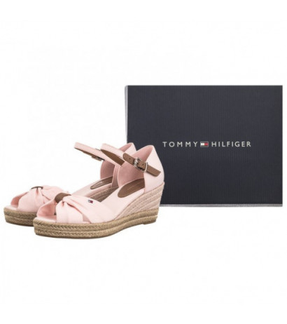 Tommy Hilfiger Basic Open Toe Mid Wedge Whimsy Pink FW0FW04785 TJQ (TH1078-b) kingad