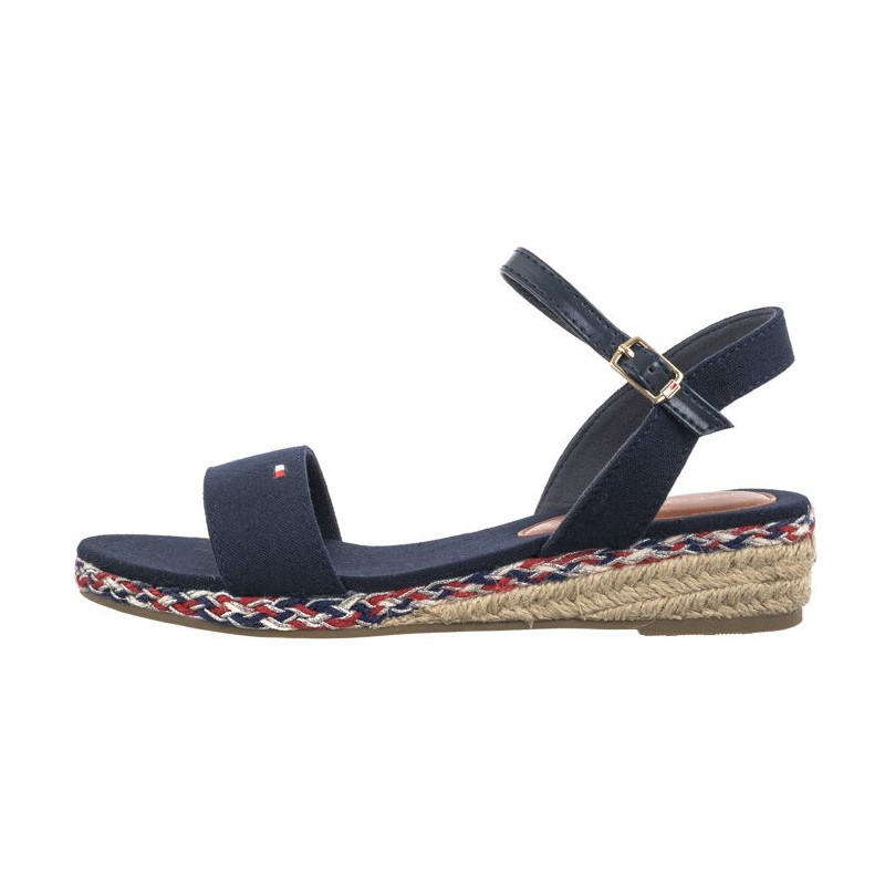 Tommy Hilfiger Rope Wedge Sandal T3A7-33283-1703 800 Blue (TH1077-a) kingad