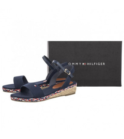 Tommy Hilfiger Rope Wedge Sandal T3A7-33283-1703 800 Blue (TH1077-a) kingad