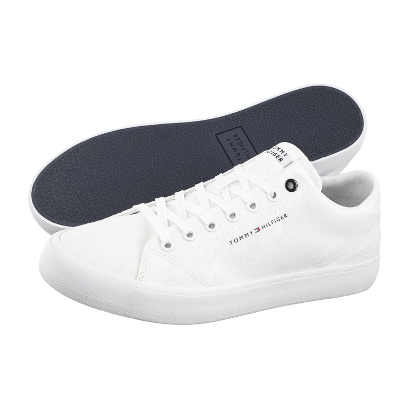 Tommy Hilfiger TH Hi Vulc Low Canvas White FM0FM04882 YBS (TH1079-a) tossud