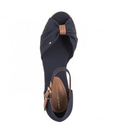 Tommy Hilfiger Basic Open Toe Mid Wedge Space Blue FW0FW04785 DW6 (TH1078-a) kingad