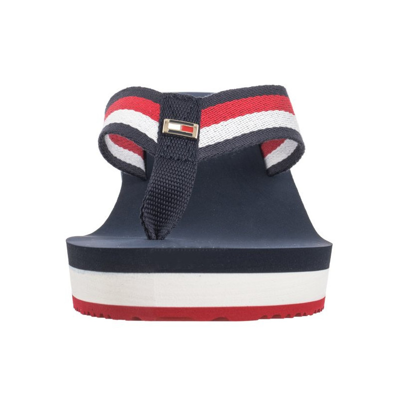 Tommy Hilfiger Corporate Wedge Beach Sandal Red/White/Blue FW0FW07987 0G0 (TH1080-a) kingad