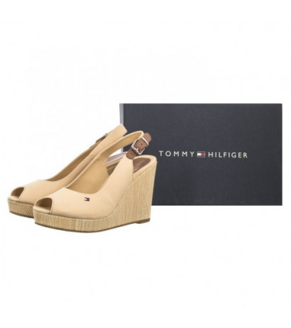 Tommy Hilfiger Iconic Elena Sling Back Wedge FW0FW04789 ACR Harvest Wheat (TH126-e) kingad