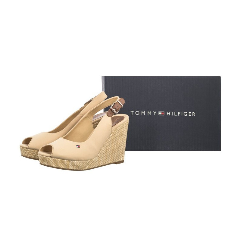 Tommy Hilfiger Iconic Elena Sling Back Wedge FW0FW04789 ACR Harvest Wheat (TH126-e) kingad