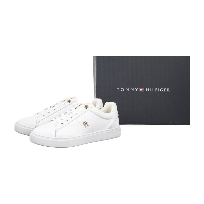 Tommy Hilfiger Essential Elevated Court Sneaker White FW0FW07685 YBS (TH1026-b) spordijalatsid