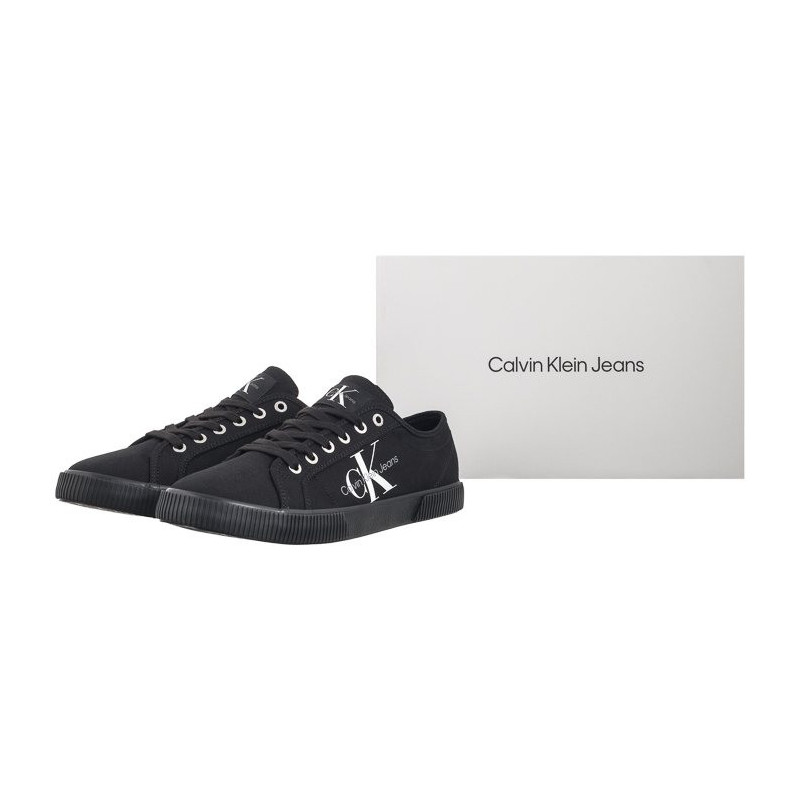 Calvin Klein Ess Vulcanized Low Laceup CS ML Triple Black YM0YM00306 0GL (CK497-a) tossud