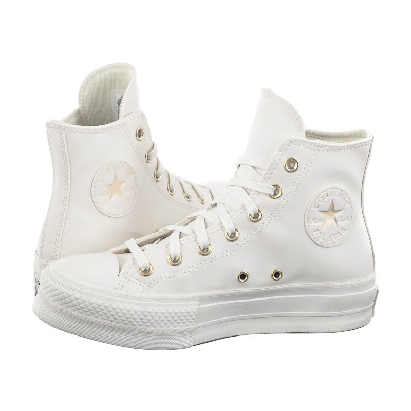 Converse CTAS Lift Hi Vintage White/Egret/Gold A03719C (CO664-a) kingad