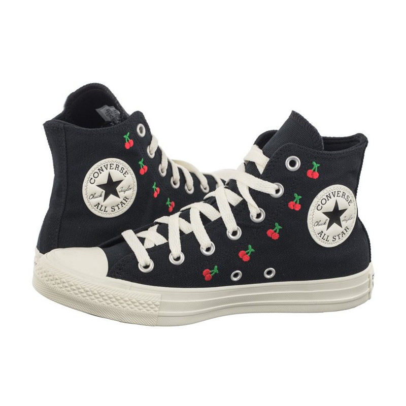 Converse CTAS Hi Black/Egret/Red A08142C (CO675-a) kingad