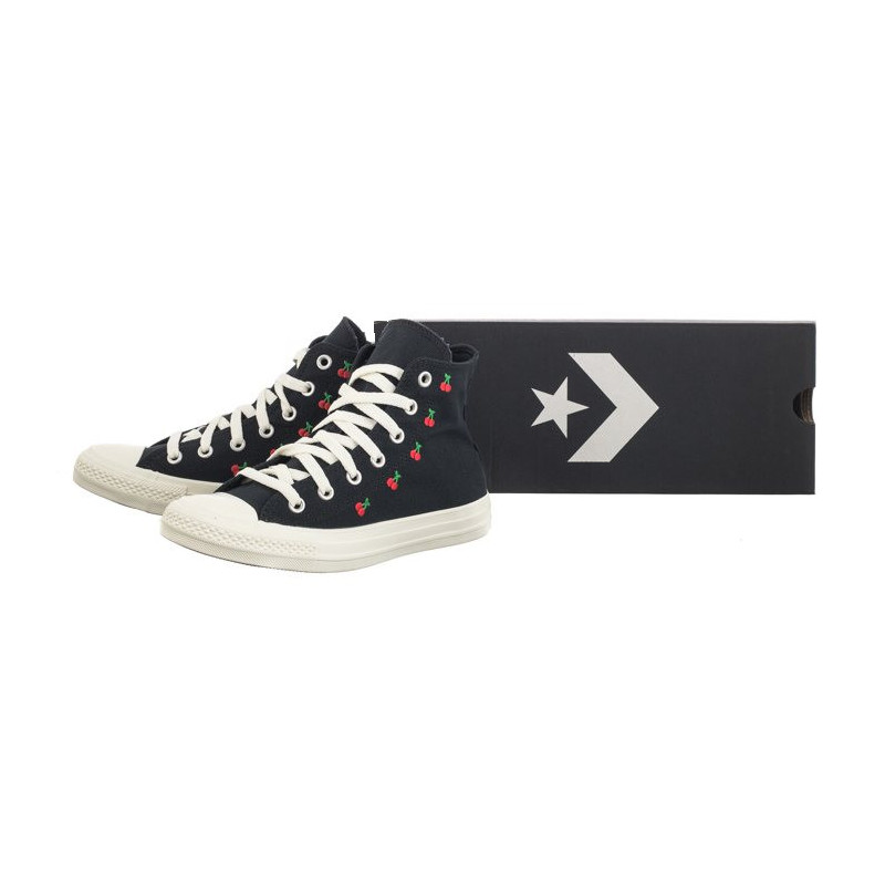 Converse CTAS Hi Black/Egret/Red A08142C (CO675-a) kingad