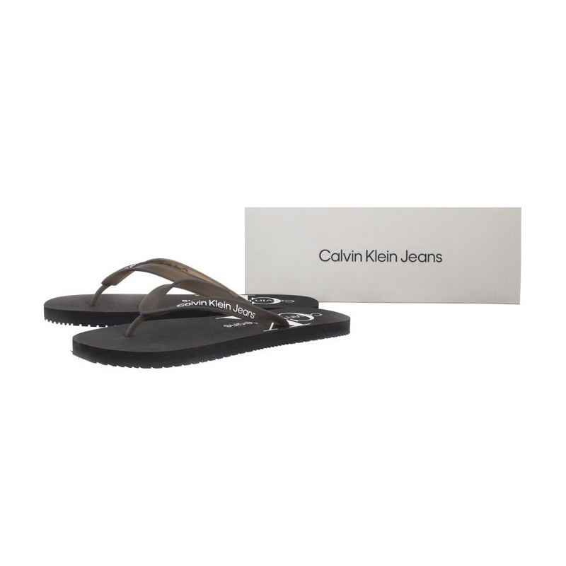 Calvin Klein Beach Sandal Monogram TPU Black YM0YM00838 BDS (CK499-a) kingad