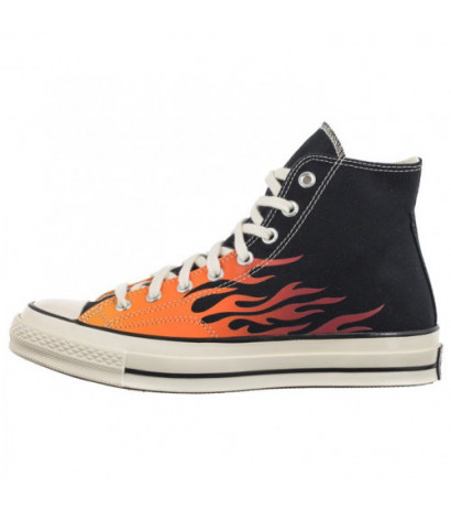 Converse Chuck 70 Hi Black/Enamel Red/Bold Mandarin 165024C (CO678-a) kingad