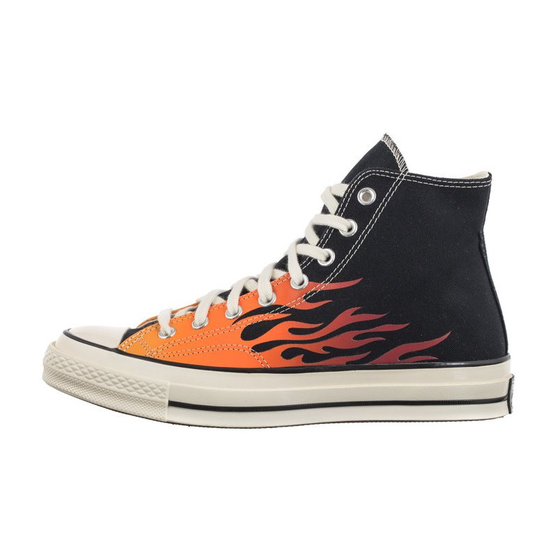 Converse Chuck 70 Hi Black/Enamel Red/Bold Mandarin 165024C (CO678-a) kingad