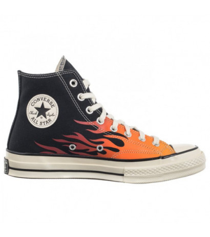 Converse Chuck 70 Hi Black/Enamel Red/Bold Mandarin 165024C (CO678-a) kingad