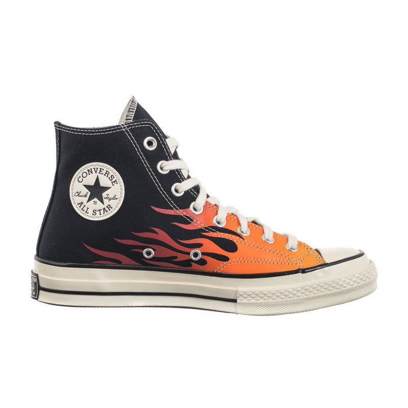 Converse Chuck 70 Hi Black/Enamel Red/Bold Mandarin 165024C (CO678-a) kingad