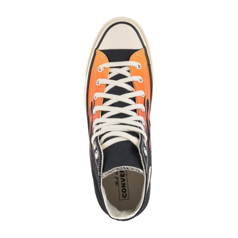 Converse Chuck 70 Hi Black/Enamel Red/Bold Mandarin 165024C (CO678-a) kingad