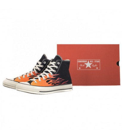 Converse Chuck 70 Hi Black/Enamel Red/Bold Mandarin 165024C (CO678-a) kingad