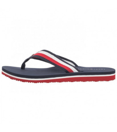 Tommy Hilfiger Corporate Beach Sandal Red White Blue FW0FW07986 0G0 (TH1097-a) kingad