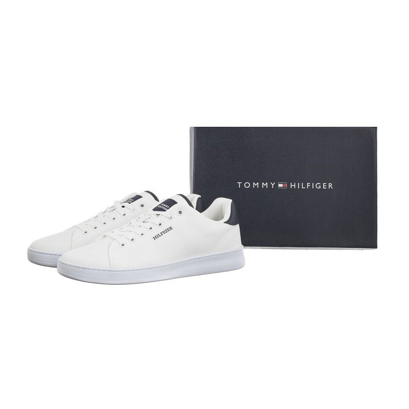 Tommy Hilfiger Court Cupsole Pique Textile White FM0FM04967 YBS (TH1096-a) spordijalatsid