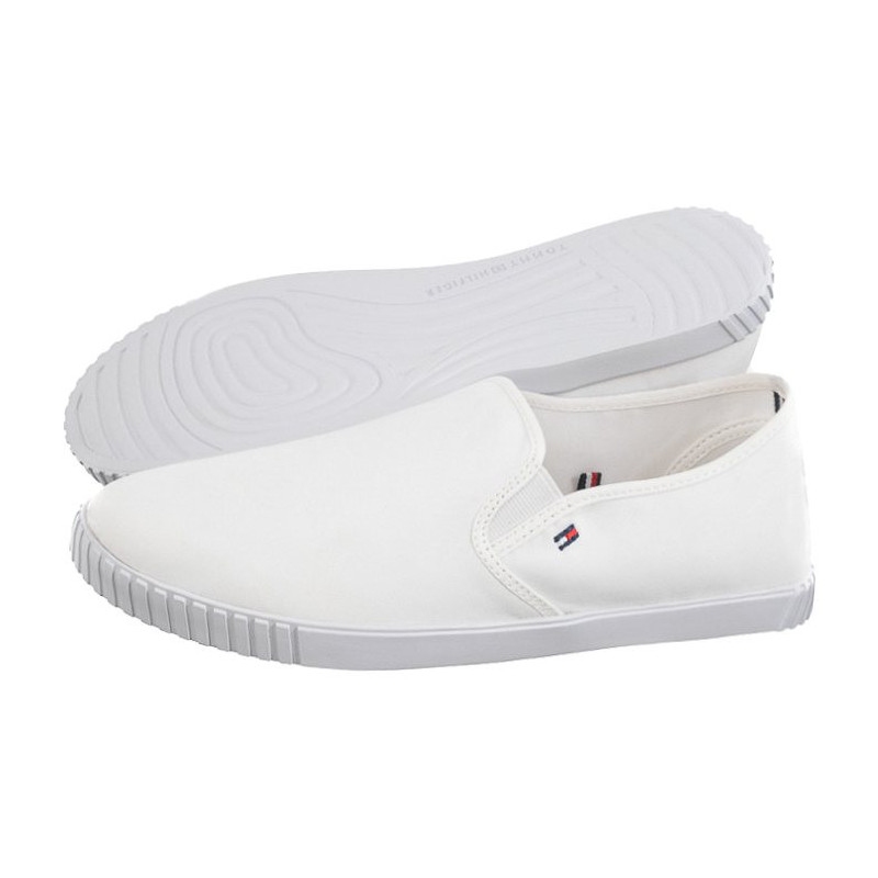 Tommy Hilfiger Canvas Slip-On Sneaker White FW0FW07806 YBS (TH1098-a) kingad