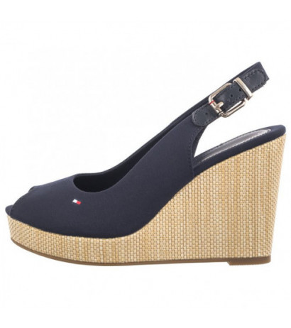 Tommy Hilfiger Iconic Elena Sling Back Wedge FW0FW04789 DW6 Space Blue (TH126-f) kingad