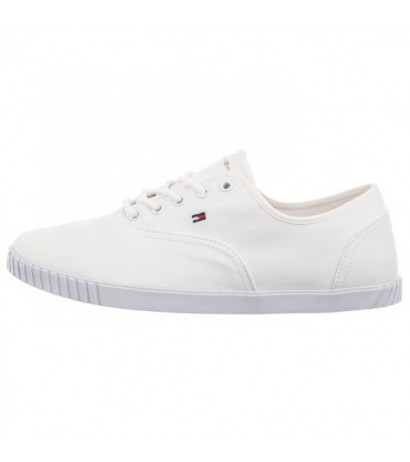 Tommy Hilfiger Canvas Lace-Up Sneaker White FW0FW07805 YBS (TH1100-a) kingad