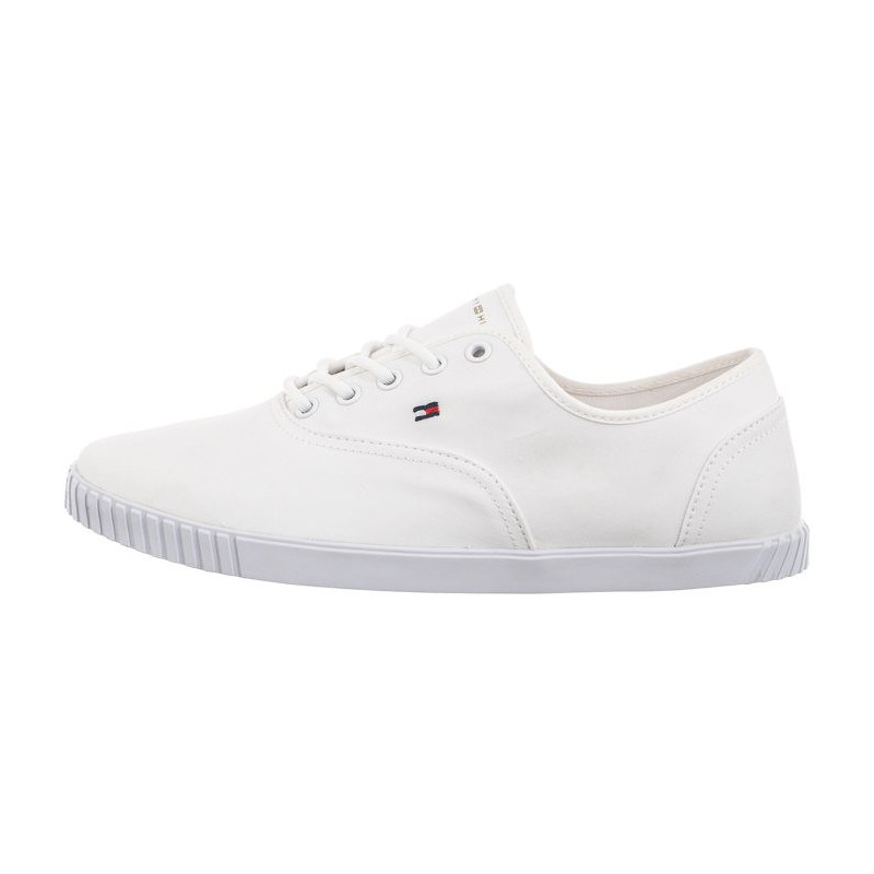 Tommy Hilfiger Canvas Lace-Up Sneaker White FW0FW07805 YBS (TH1100-a) kingad