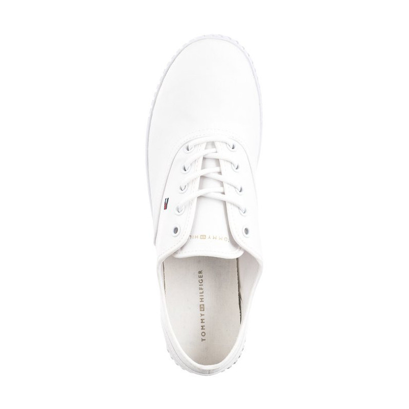 Tommy Hilfiger Canvas Lace-Up Sneaker White FW0FW07805 YBS (TH1100-a) kingad