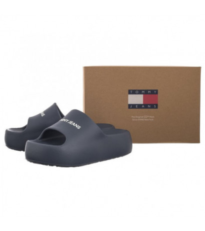 Tommy Hilfiger Tjw Chunky Flatform Slide Dark Night Navy EN0EN02454 C1G (TH1101-a) kingad