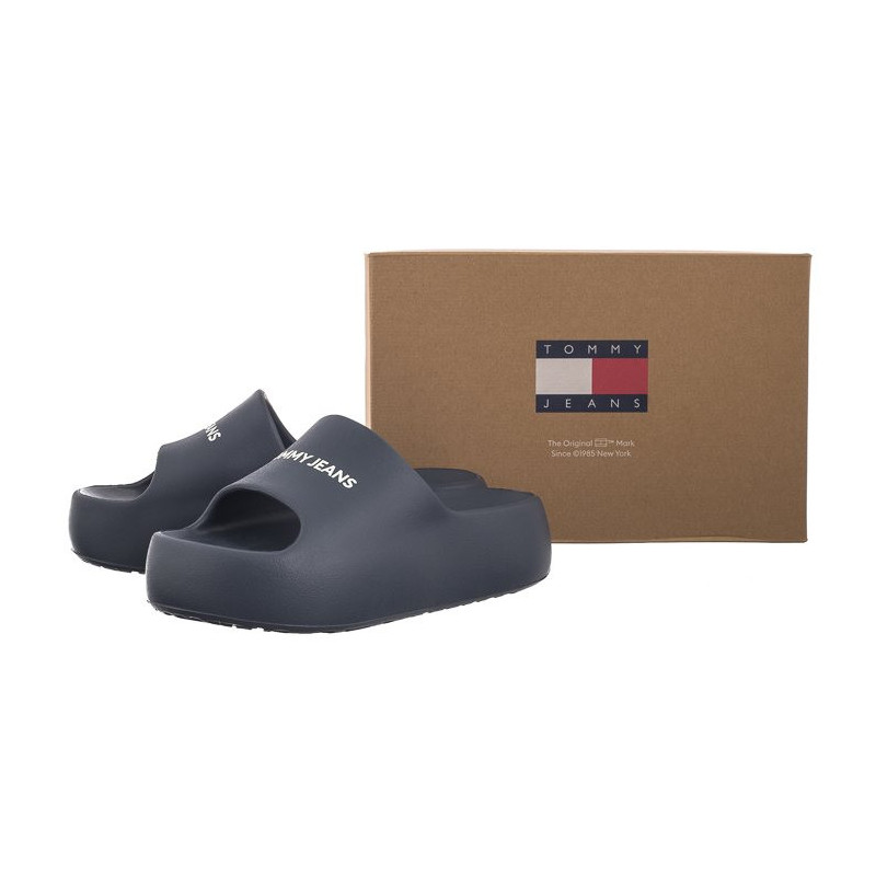 Tommy Hilfiger Tjw Chunky Flatform Slide Dark Night Navy EN0EN02454 C1G (TH1101-a) kingad