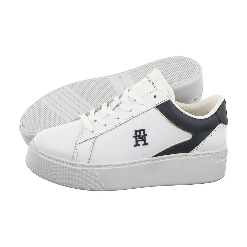 Tommy Hilfiger TH Platform Court Sneaker White/Space Blue FW0FW07910 0K5 (TH1104-a) spordijalatsid