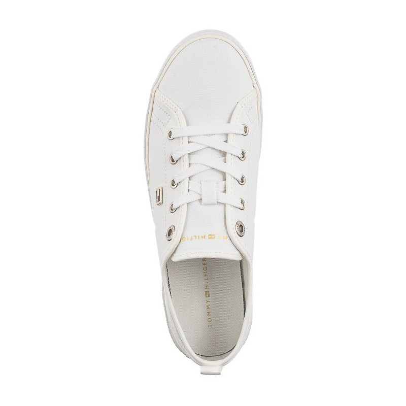 Tommy Hilfiger Vulc Canvas Sneaker White FW0FW08063 YBS (TH1102-a) kingad