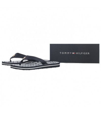 Tommy Hilfiger TH Emblem Beach Sandal Space Blue FW0FW07900 DW6 (TH1107-a) kingad