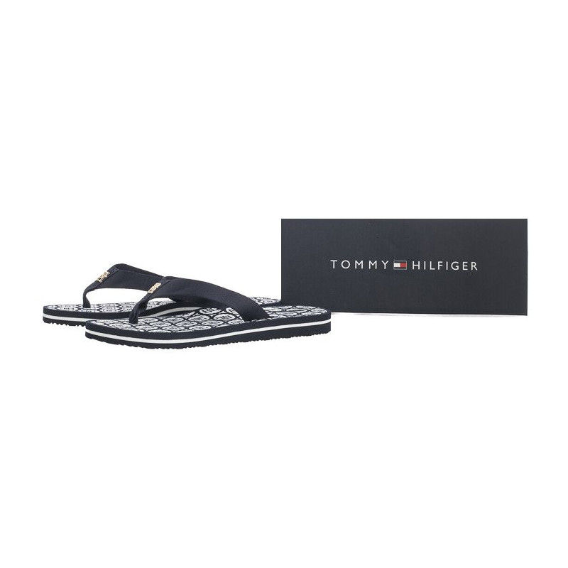 Tommy Hilfiger TH Emblem Beach Sandal Space Blue FW0FW07900 DW6 (TH1107-a) kingad