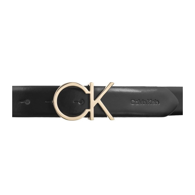 Calvin Klein Re-Lock CK Logo Belt 30mm K60K610157 BEH Black (CK505-a) vöö