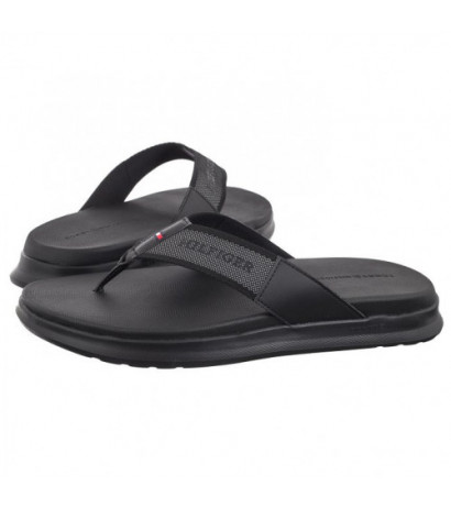 Tommy Hilfiger Comfort Toe Post Beach Sandal Black FM0FM05097 BDS (TH1110-a) kingad