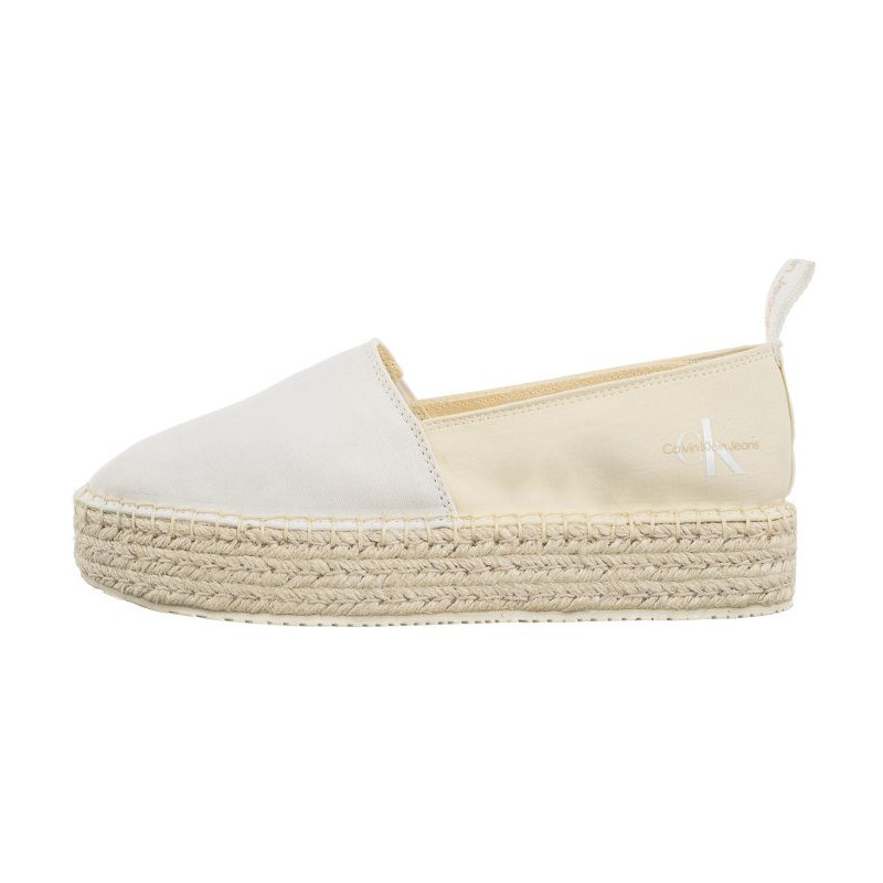 Calvin Klein Platform Espadrille Mix Ml Mtl Creamy White/White YW0YW001622 0F8 (CK513-b) kingad