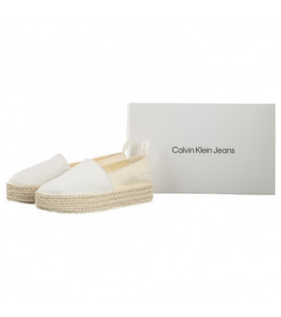 Calvin Klein Platform Espadrille Mix Ml Mtl Creamy White/White YW0YW001622 0F8 (CK513-b) kingad