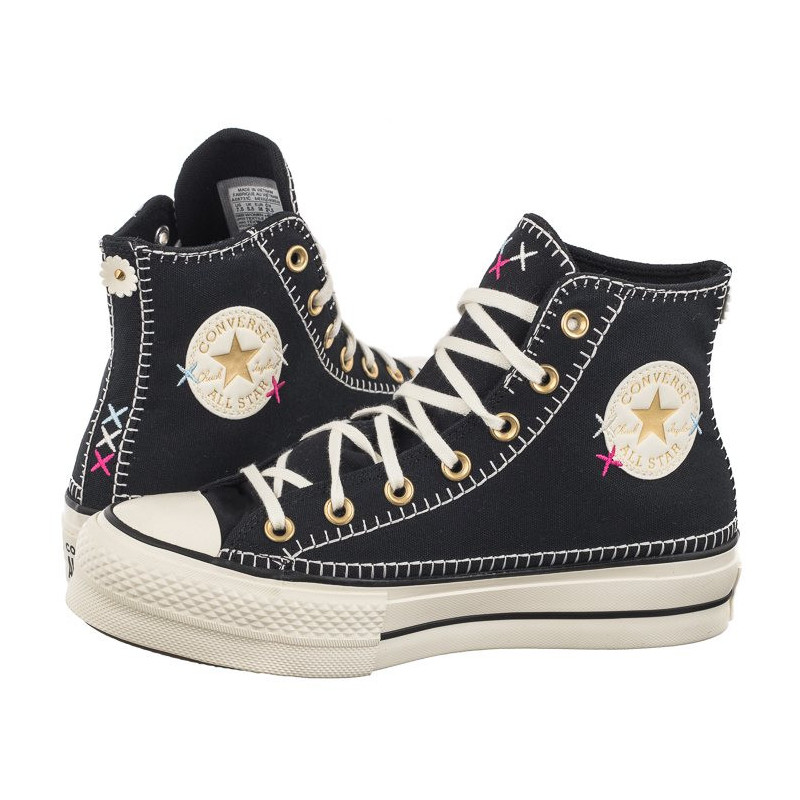 Converse CTAS Lift HI Black/Egret/Gold A08731C (CO693-a) kingad