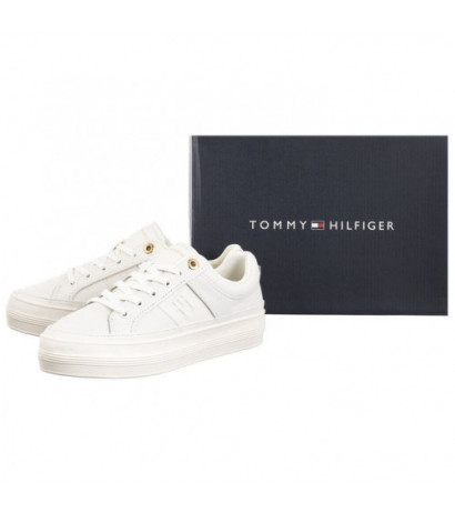 Tommy Hilfiger Essential Vulc Sneaker Monogram Ecru FW0FW07945 YBL (TH1116-a) kingad