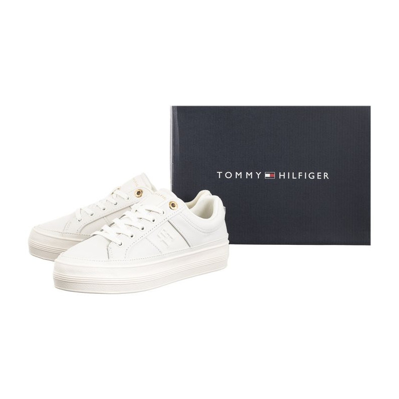 Tommy Hilfiger Essential Vulc Sneaker Monogram Ecru FW0FW07945 YBL (TH1116-a) kingad