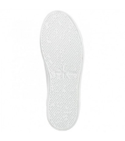 Calvin Klein Vulc Flatform Laceup Lth Bright White/Silver YW0YW01474 0K9 (CK507-a) kingad