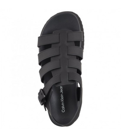 Calvin Klein Platform Buckle Rubber Mg Mtl Triple Black YW0YW01513 0GT (CK509-b) kingad