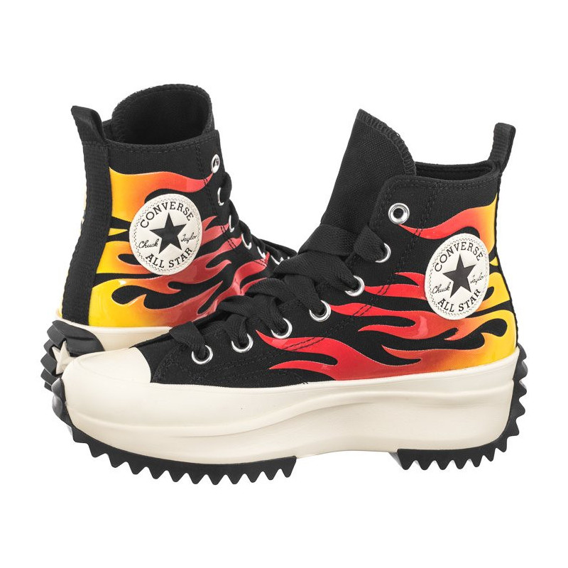 Converse Run Star Hike Hi Black/White/Enamel Red A08766C (CO697-a) kingad