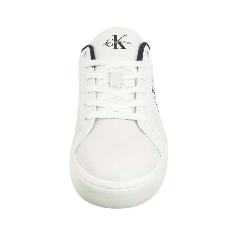 Calvin Klein Classic Cupsole Lowlaceup Lth Wn Bright White/Black YW0YW01444 0GM (CK511-a) kingad