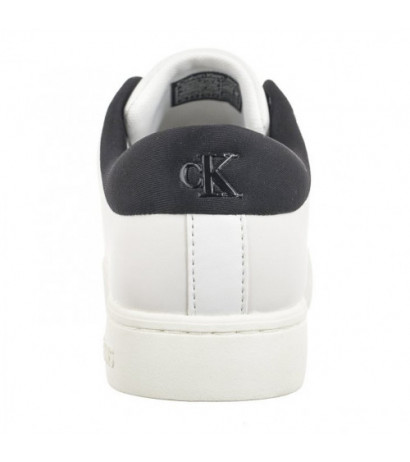 Calvin Klein Classic Cupsole Lowlaceup Lth Wn Bright White/Black YW0YW01444 0GM (CK511-a) kingad