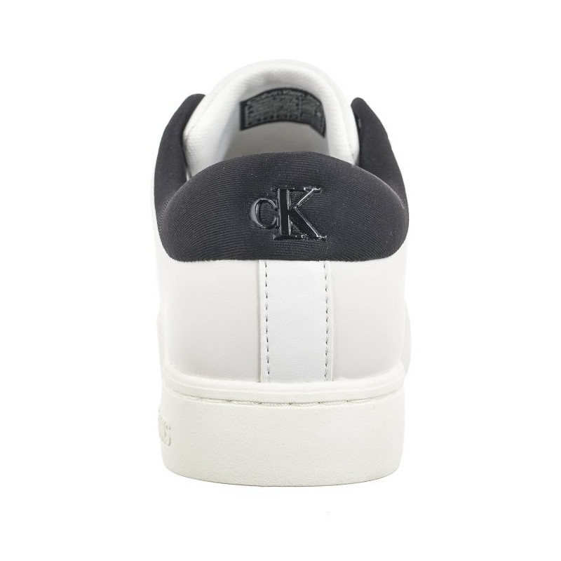 Calvin Klein Classic Cupsole Lowlaceup Lth Wn Bright White/Black YW0YW01444 0GM (CK511-a) kingad