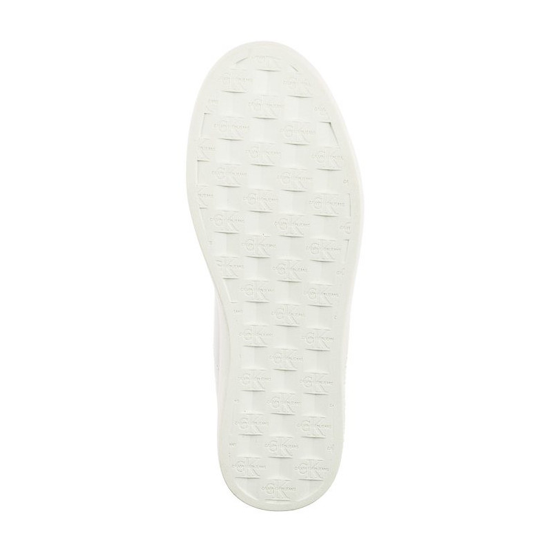 Calvin Klein Classic Cupsole Lowlaceup Lth Wn Bright White/Black YW0YW01444 0GM (CK511-a) kingad