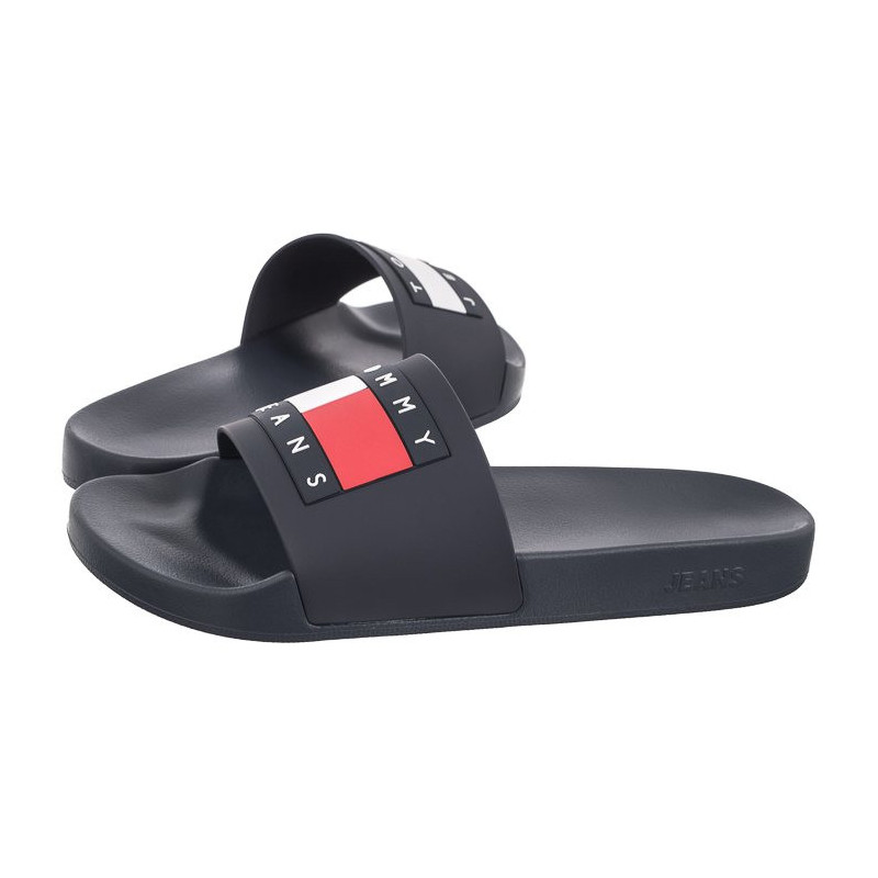 Tommy Hilfiger Jeans Pool Slide Ess Dark Night Navy EN0EN01191 C1G (TH1115-a) sussid