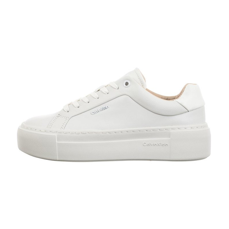 Calvin Klein Ff Cupsole LAce Up W/Ml Lth Triple White HW0HW02118 0K4 (CK510-a) kingad